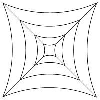 curved square web